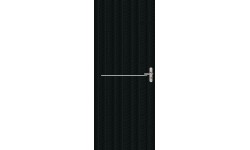 Portes LINE avec inserts en aluminium brossé