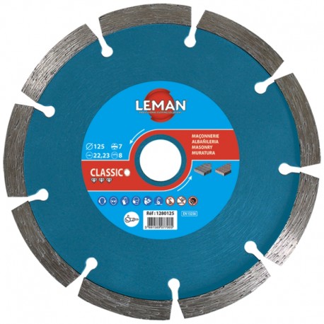 DISQUE DIAMANT SEGMENTS A DEJOINTER MORTIER 125X22 - 1260125