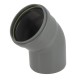 COUDE 45° CR8 Ø125 MF JF GRIS