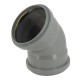 Coude 45° CR8 Ø160 FF JF Gris