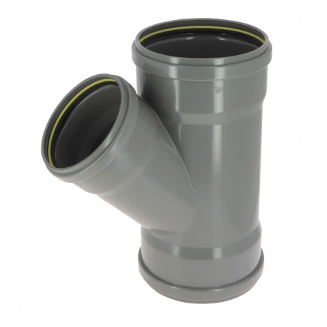 Culotte 45° CR8 Ø200/160 FF JF Gris