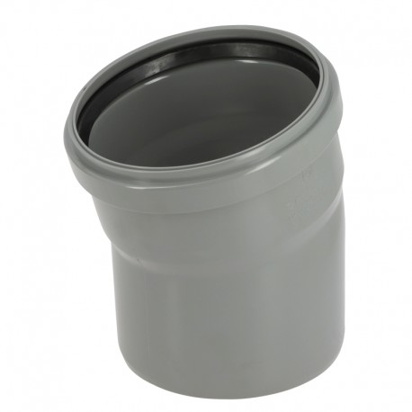 COUDE Ø160 15° M/F JS GRIS