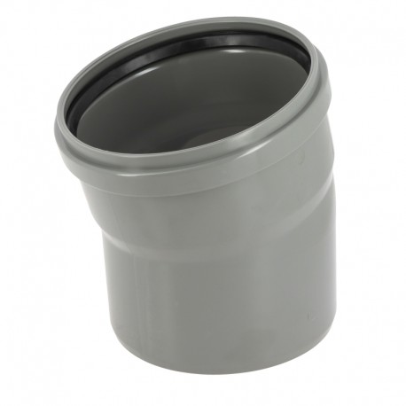 COUDE Ø200 15° M/F JS GRIS