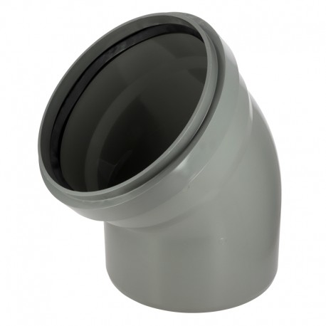 Coude 45° cr4 ø400 mf js gris