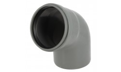 Coude 67°30 cr4 ø125 mf js gri