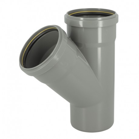 Culotte 45° cr4 ø125 mf jf gris