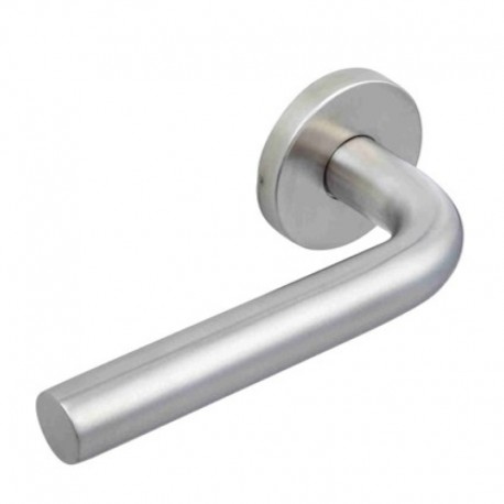 Ensemble béquilles sur rosace ronde bec de cane LC1