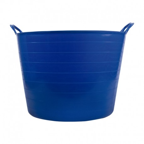 Seau anse plastique usage alimentaire bleu