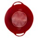 Seau flexible anse plastique rouge