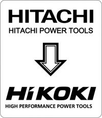 HITACHI vers HiKOKI Sticker vertical